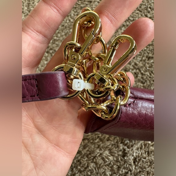 NWOT Lodis Plum Purse New Never Used Wine Leather Lodis Crossbody Purple Purse - Picture 3 of 8